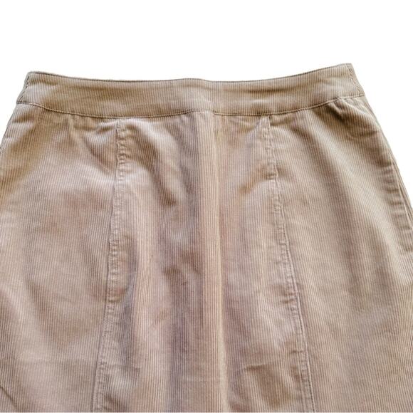 Charlotte Russe Beige Corduroy Button Front Patch Pickets Mini Skirt Medium NEW - Picture 7 of 10